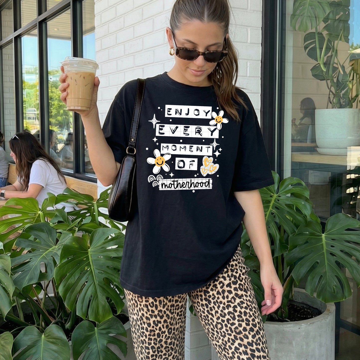 Enjoy Every Moment of Motherhood Tee 💕 Cute Mom Life Shirt