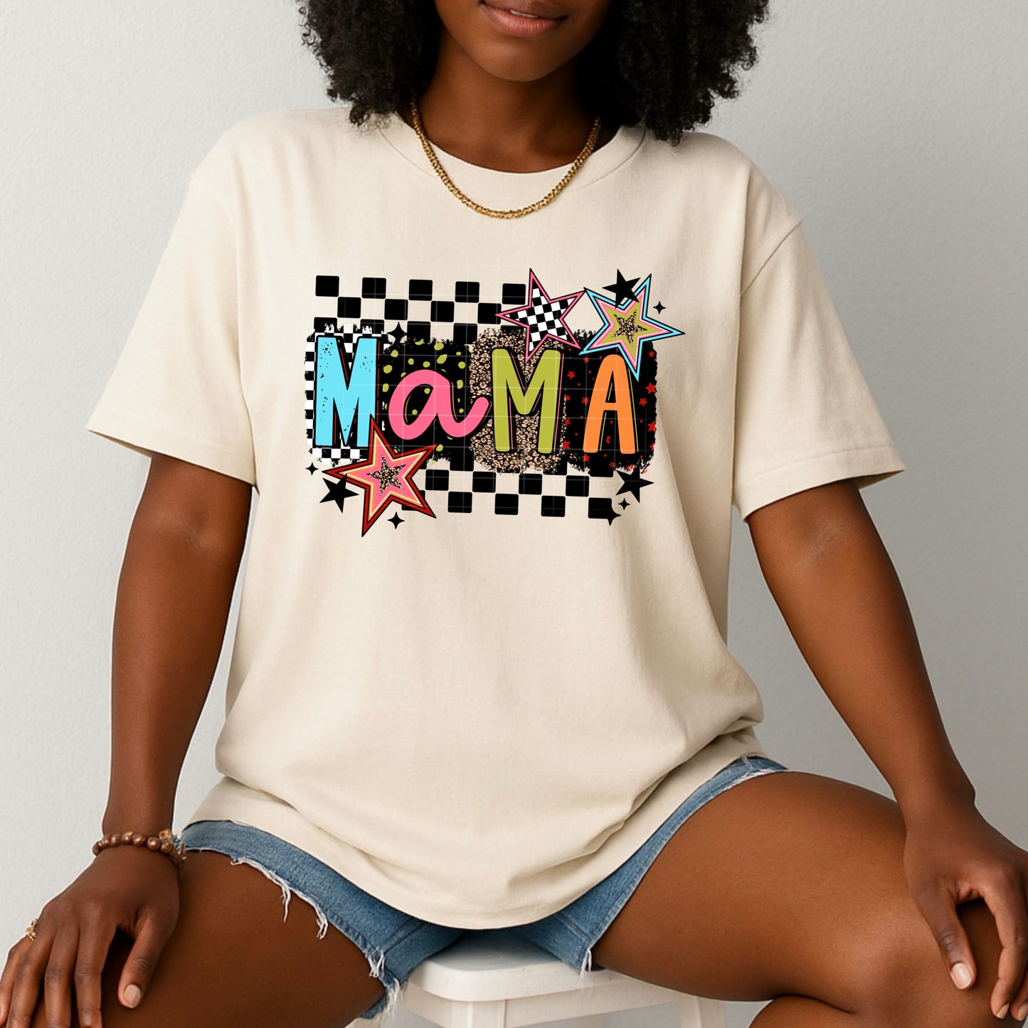 Mama Checker Graphic Tee | Unisex Soft Style T-Shirt