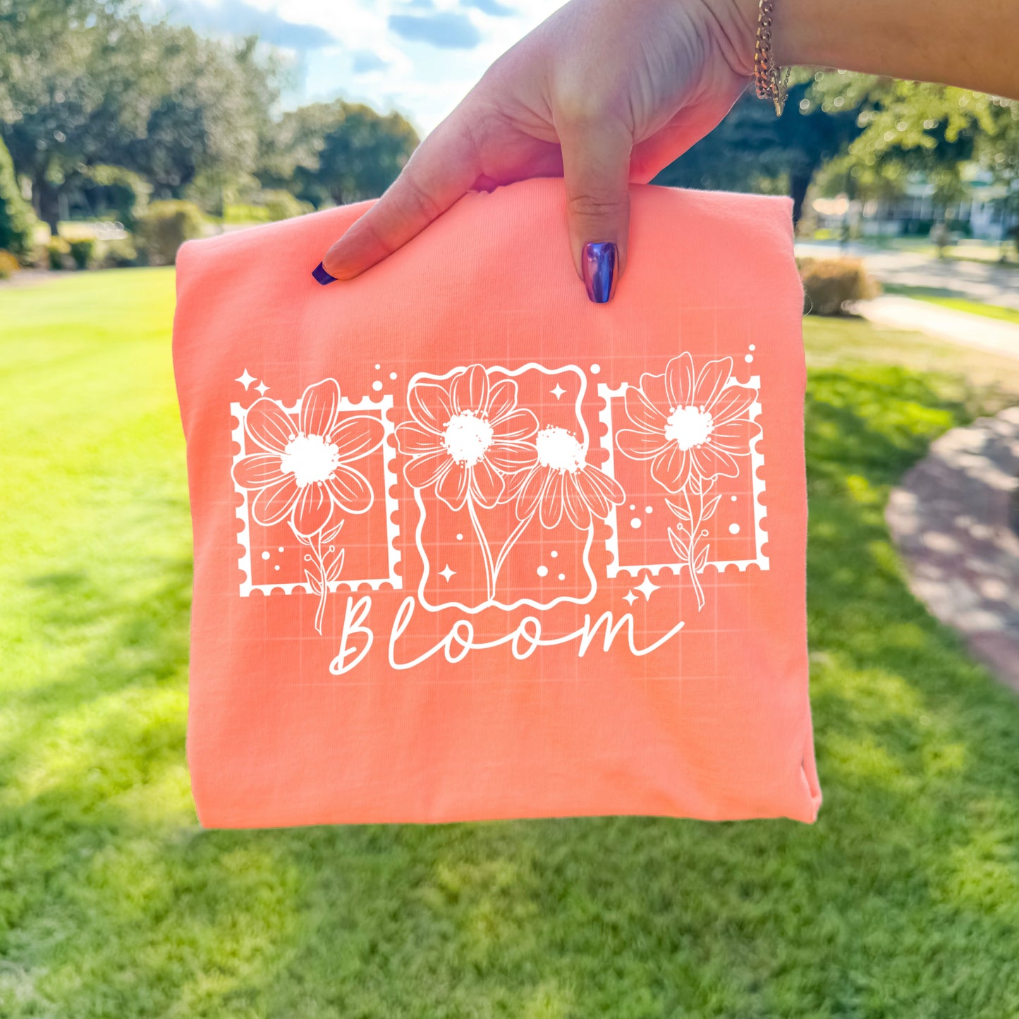 Bloom T-Shirt | Modern Floral Line Art Graphic Tee