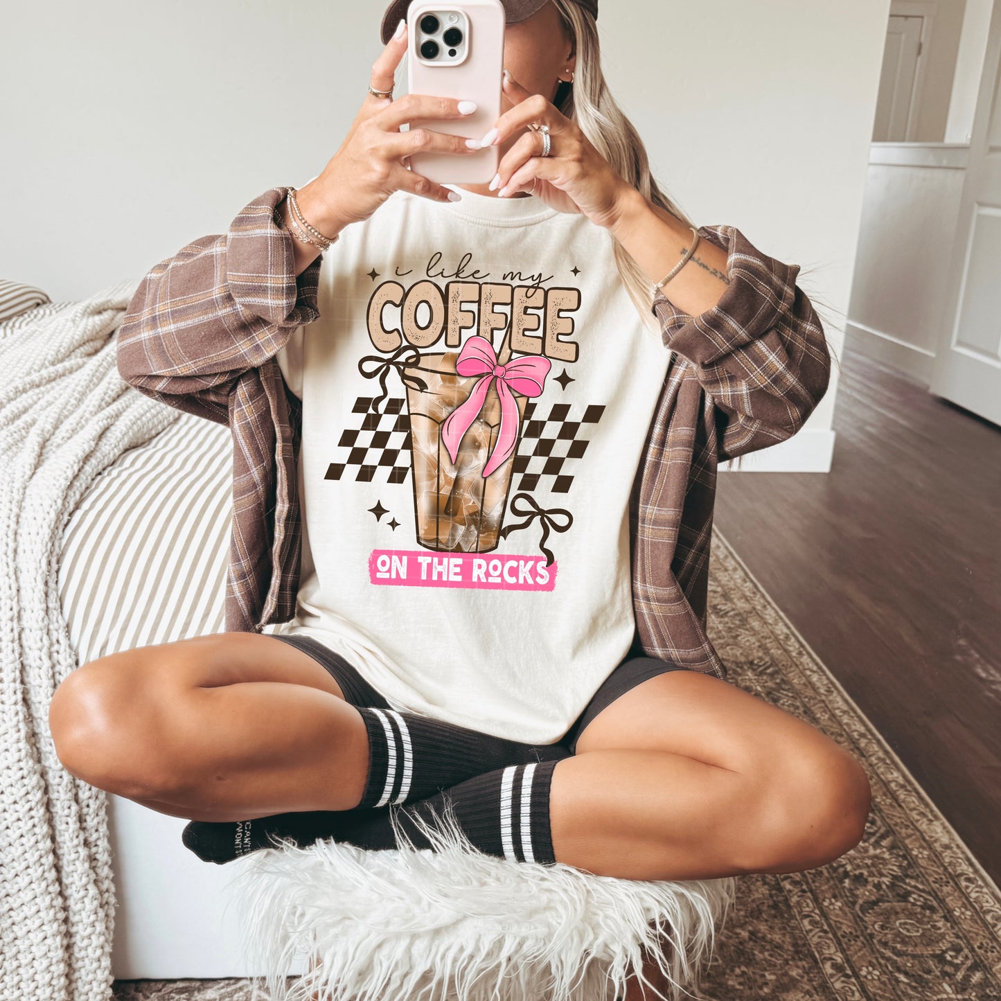 I like My Coffee On The Rocks Graphic Tee