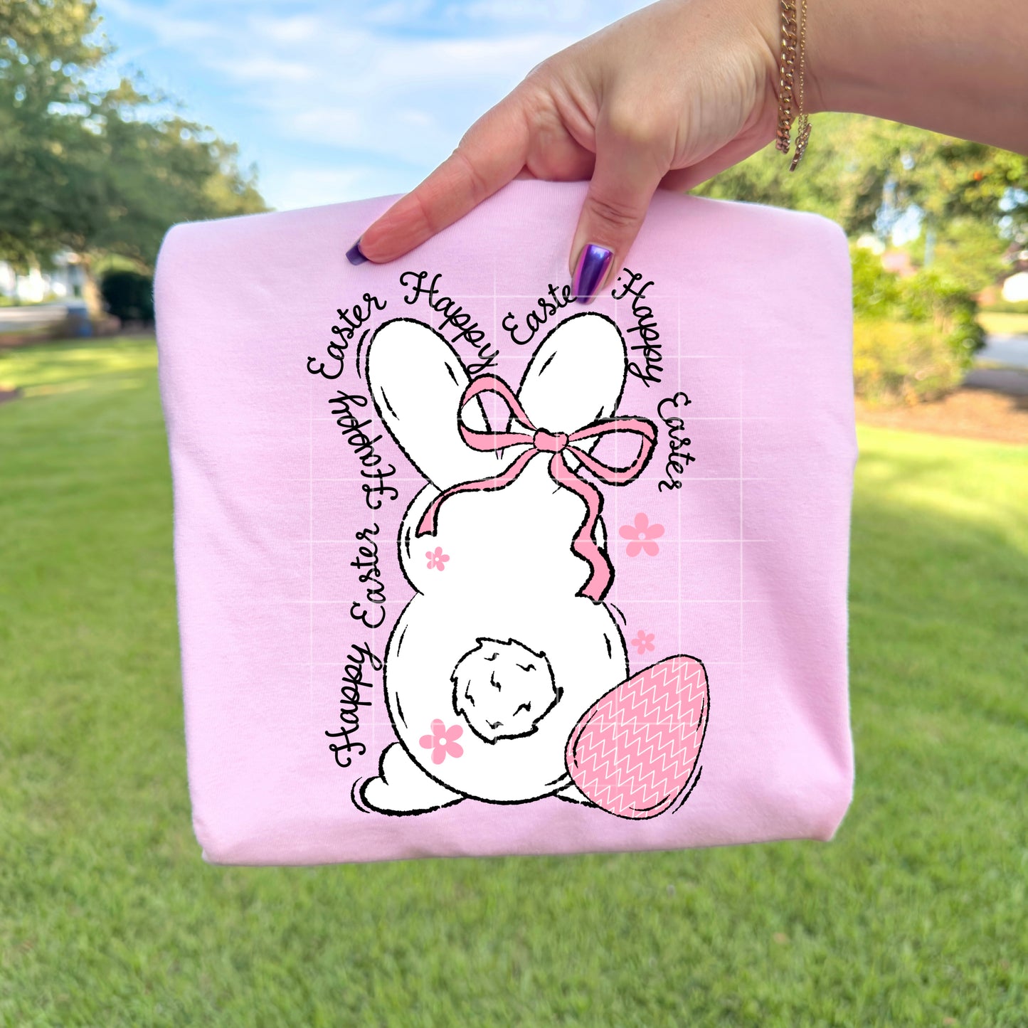 Happy Easter Bunny Graphic T-Shirt – Cute Spring Easter Design