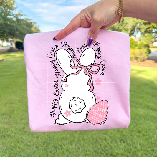 Happy Easter Bunny Graphic T-Shirt – Cute Spring Easter Design