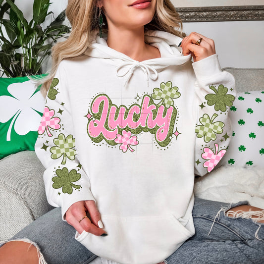Lucky Shamrock Hoodie – St. Patrick’s Day Clover Graphic Sweatshirt