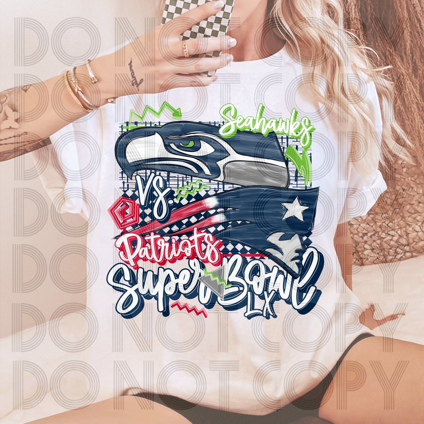 Emerald Bird vs Patriot Inspired Football Graphic Tee