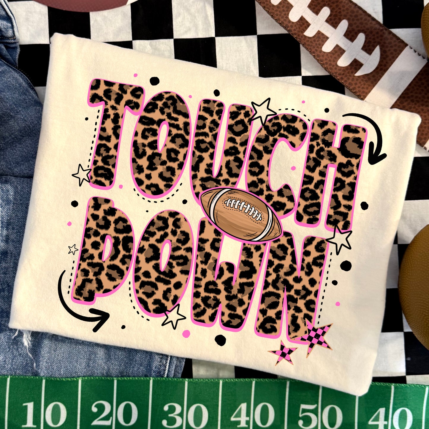 Touch Down Cheetah Graphic T-Shirt