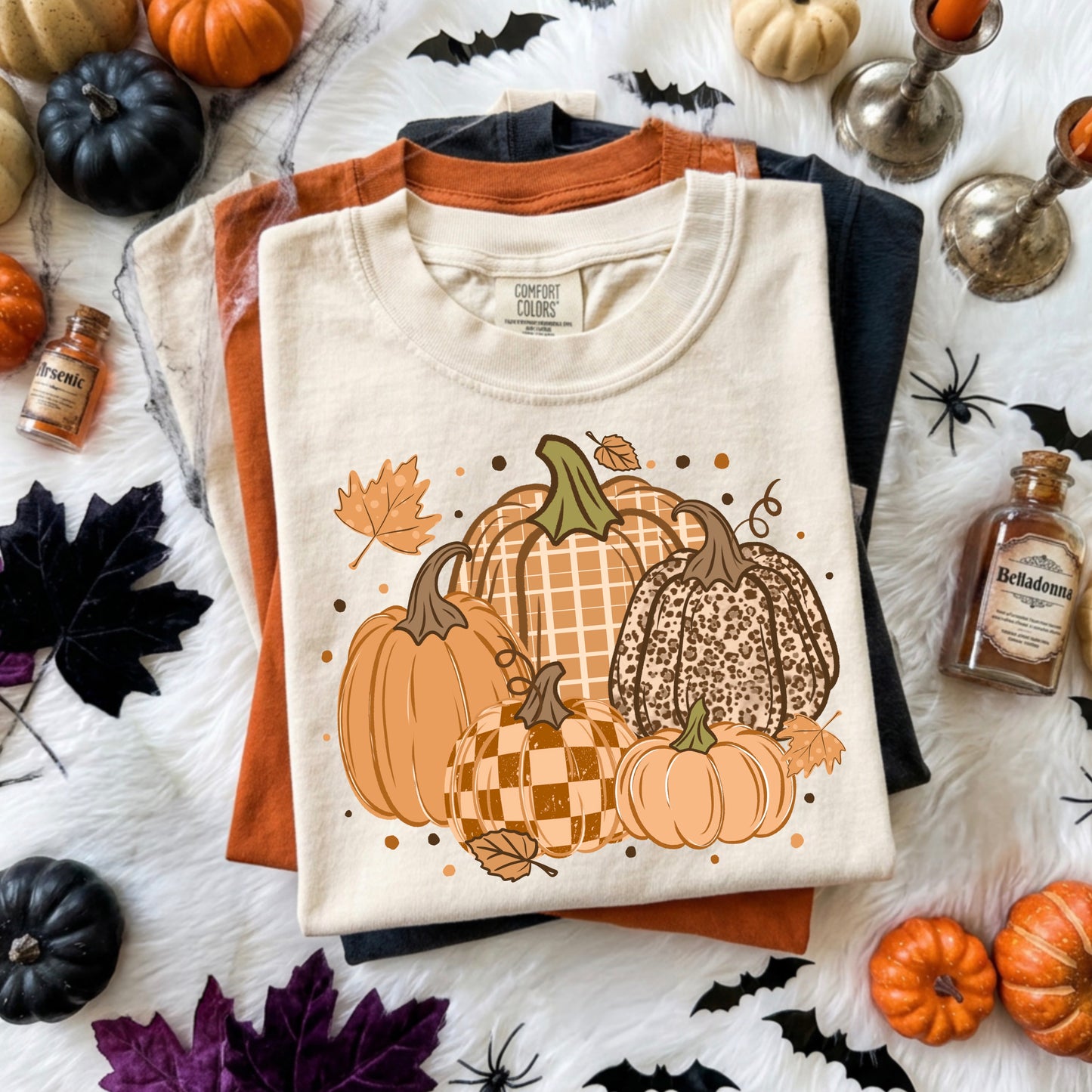 Cozy Fall Pumpkins Graphic T-Shirt