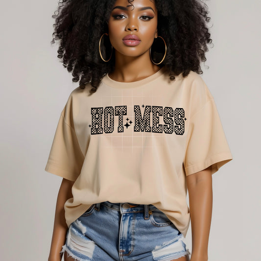 Hot Mess Graphic Tee | Funny Unisex T-Shirt