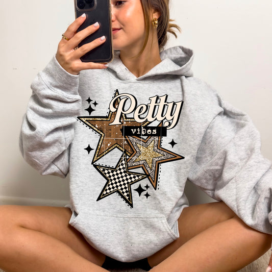 Petty Vibes Sweatshirt | Trendy Star Graphic Hoodie