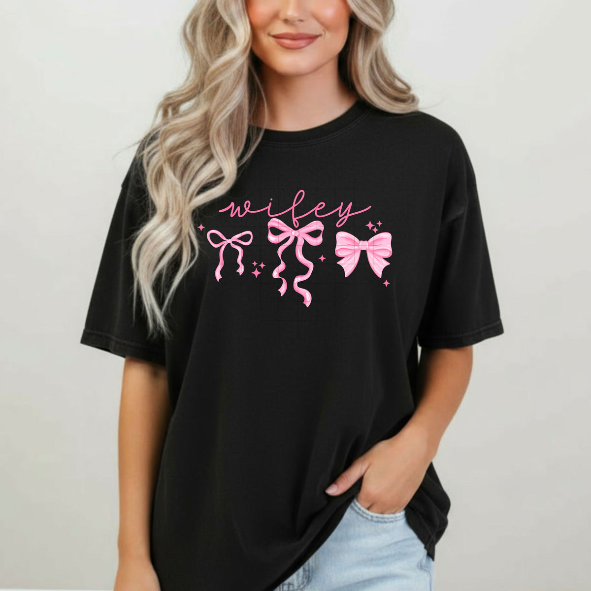 Wifey Bow Graphic Tee | Cute Feminine Unisex T-Shirt