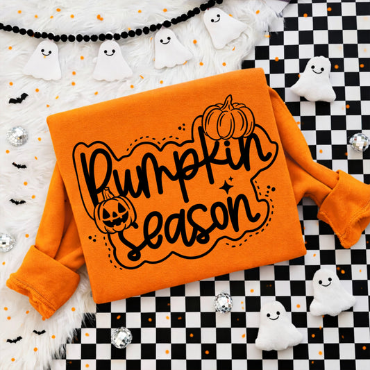 Pumpkin Season Halloween Crewneck Sweatshirt 🎃🖤✨