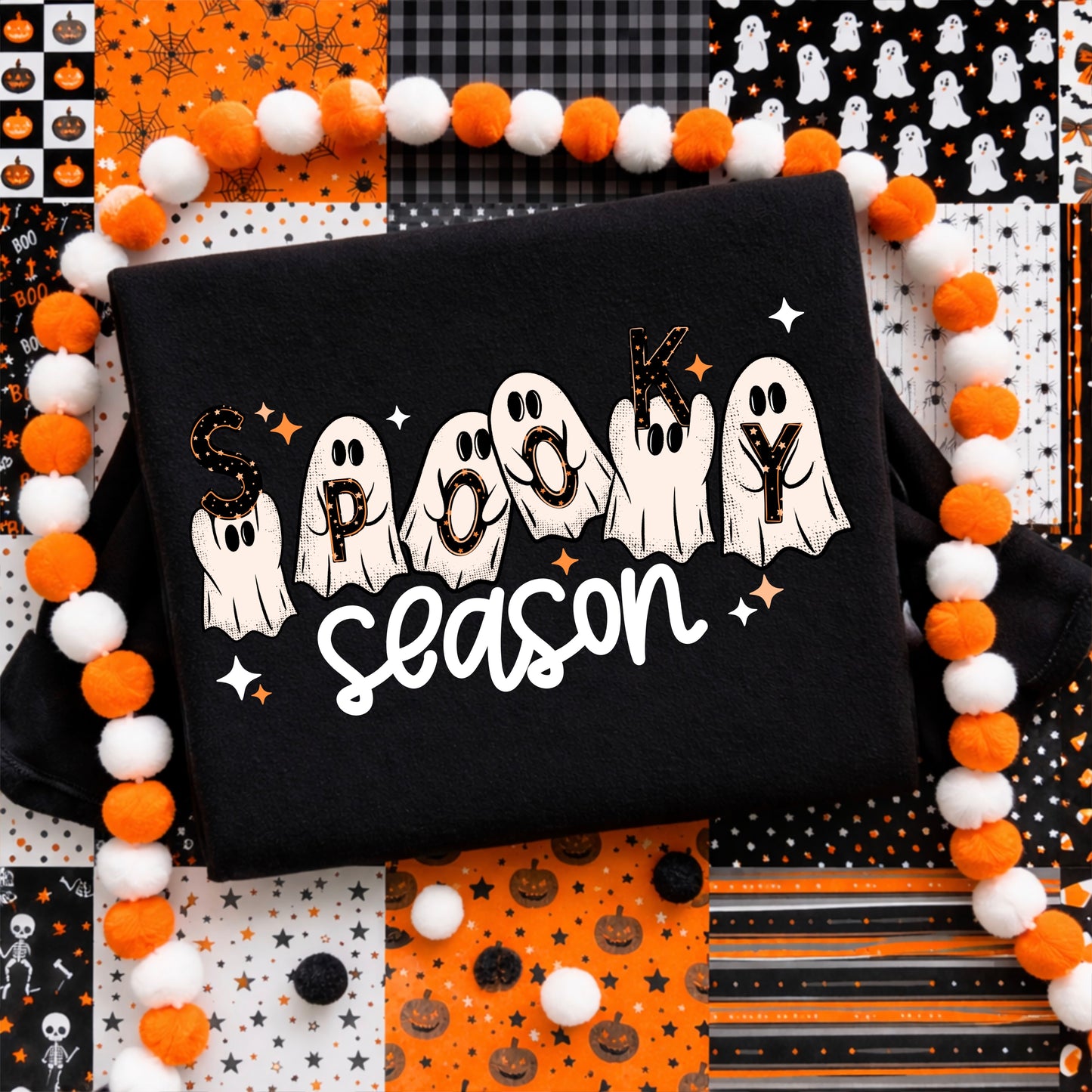 Spooky Season Ghost Halloween Crewneck Sweatshirt 👻🎃✨