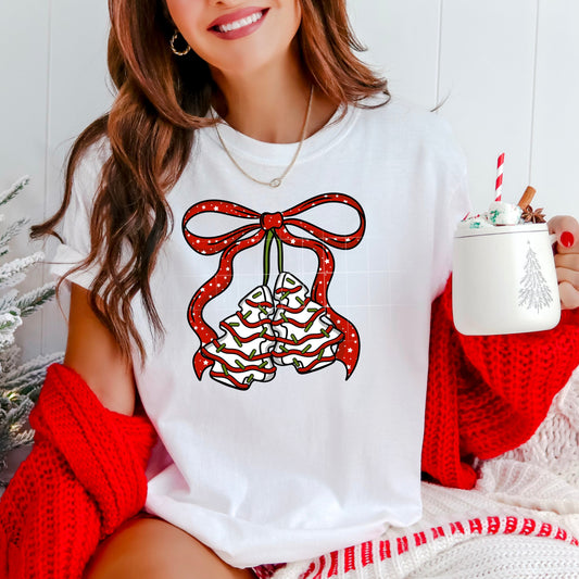 Christmas Bells with Bow Tee