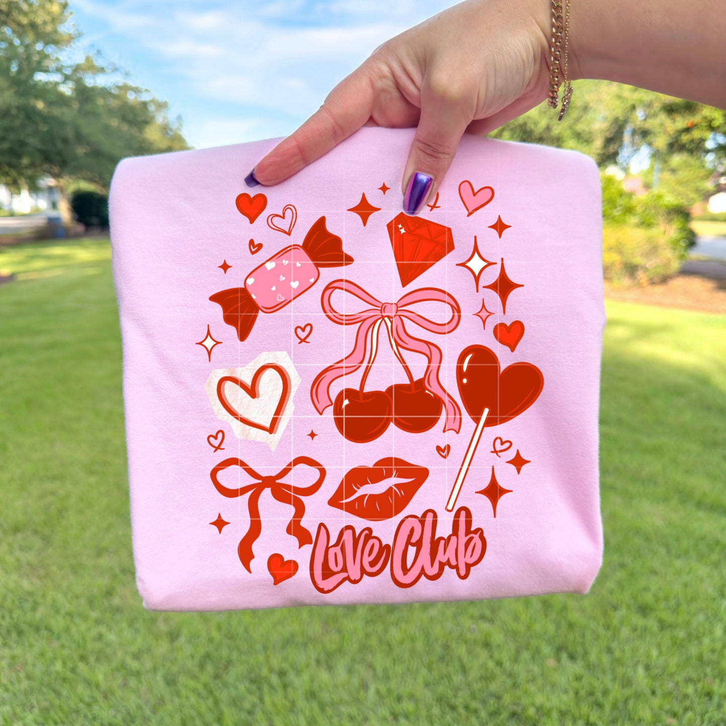 Love Club Valentine Graphic Tee | Cute Hearts Shirt