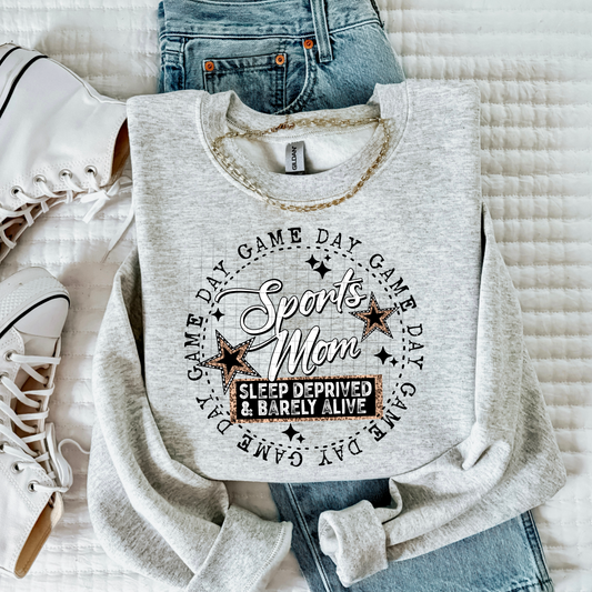 Sports Mom Graphic Crewneck