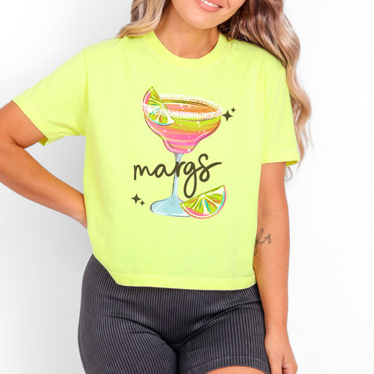 Margs Graphic T-Shirt | Funny Margarita Lover Tee | Summer Drink Unisex Shirt | Vacation and Beach Apparel