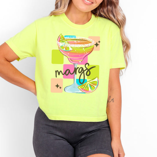 Margs Graphic T-Shirt | Funny Margarita Lover Tee | Summer Drink Unisex Shirt | Vacation and Beach Apparel