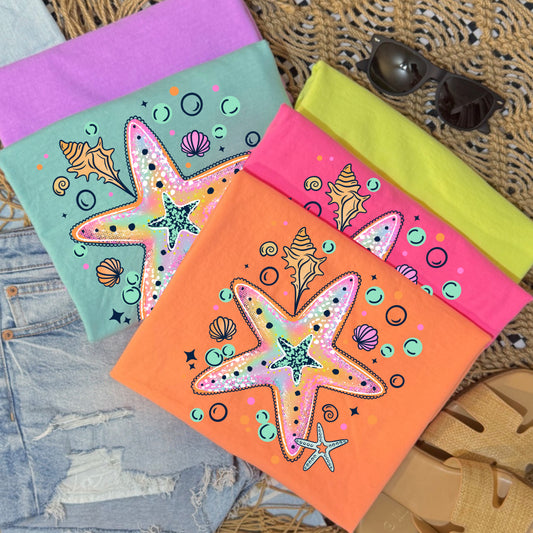 Starfish Graphic Tee | Coastal Beach Shirt