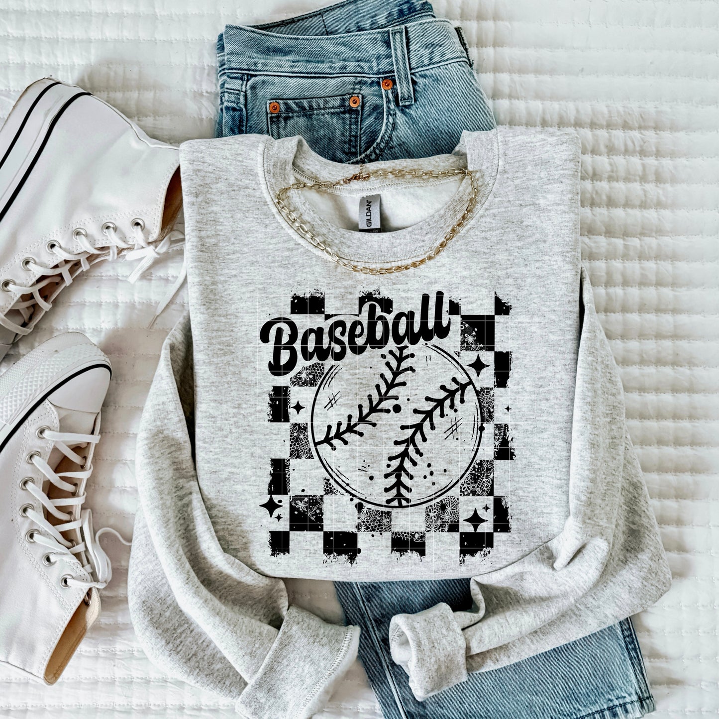 Baseball Aesthetic Sweatshirt | Cozy Neutral Game Day Crewneck