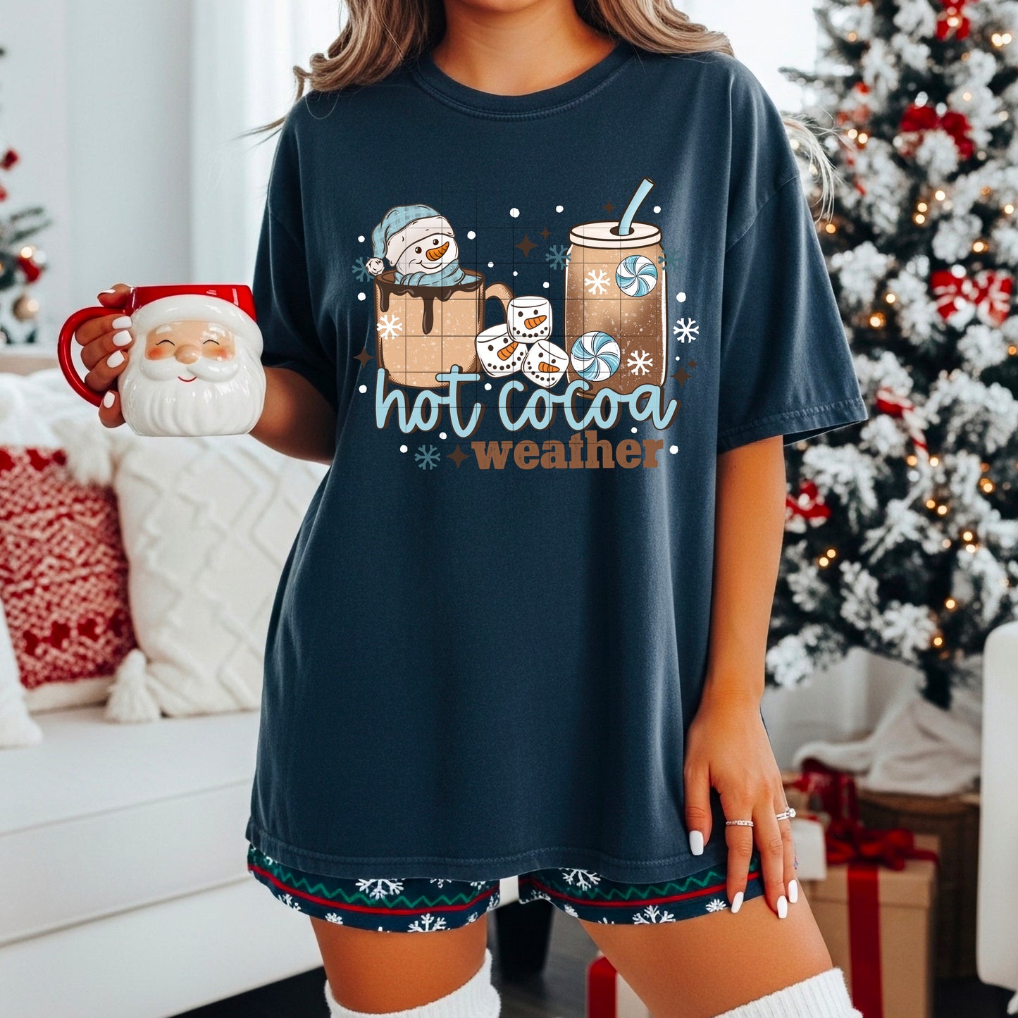 Hot Cocoa Weather – Cozy Winter Graphic Tee
