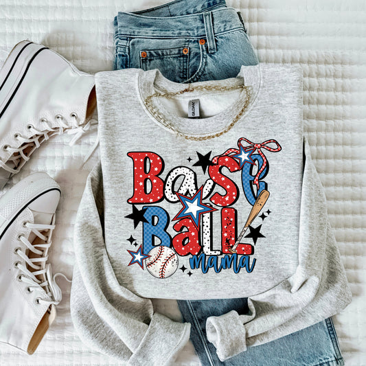 Baseball Season Sweatshirt | Sports Mom Cozy Crewneck