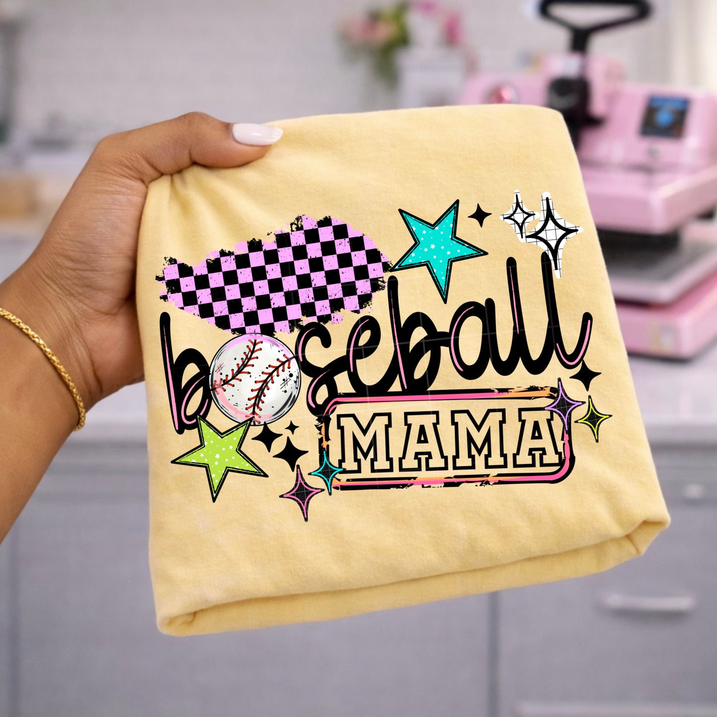 Baseball Mama Graphic T-Shirt