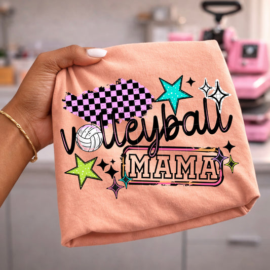 Volleyball Mama Graphic T-Shirt