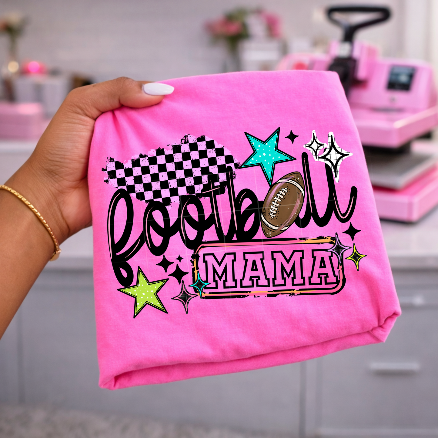 Football Mama Graphic T-Shirt