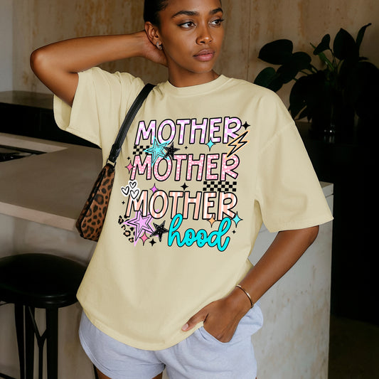 Mother Mother Motherhood Graphic Tee | Trendy Retro Mama Shirt | Mother's Day Gift