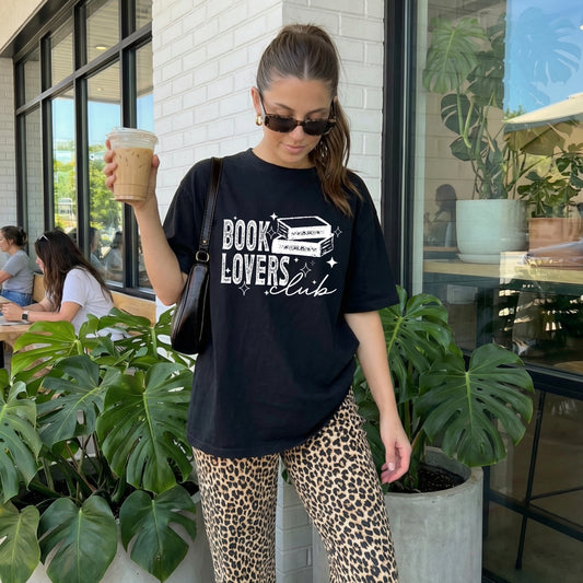 Book Lovers Club Shirt | Bookish Graphic Tee | Cozy Reader T-Shirt | Bookworm Gift | Library Lover Shirt | Reading Club Tee | Literary Apparel 📚✨