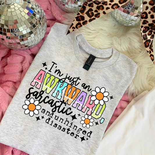 Awkward 🌼 Sarcastic 😅 Unhinged Disaster Sweatshirt