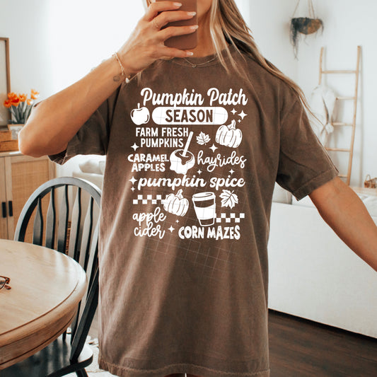 Pumpkin Patch Season Tee - Fall Graphic Shirt