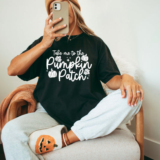 Take Me to the Pumpkin Patch Tee - Fall Graphic Shirt