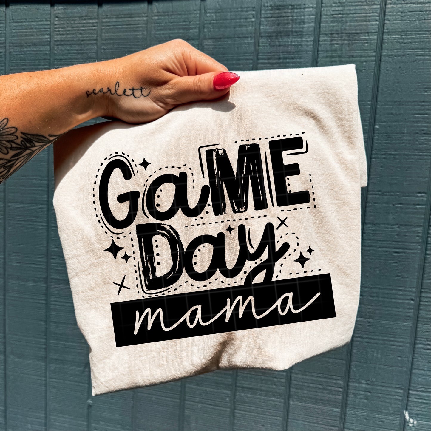 Game Day Mama Graphic T-Shirt | Sports Mom Tee | Cute Game Day Unisex Shirt | Football, Baseball, Softball and Soccer Fan Apparel
