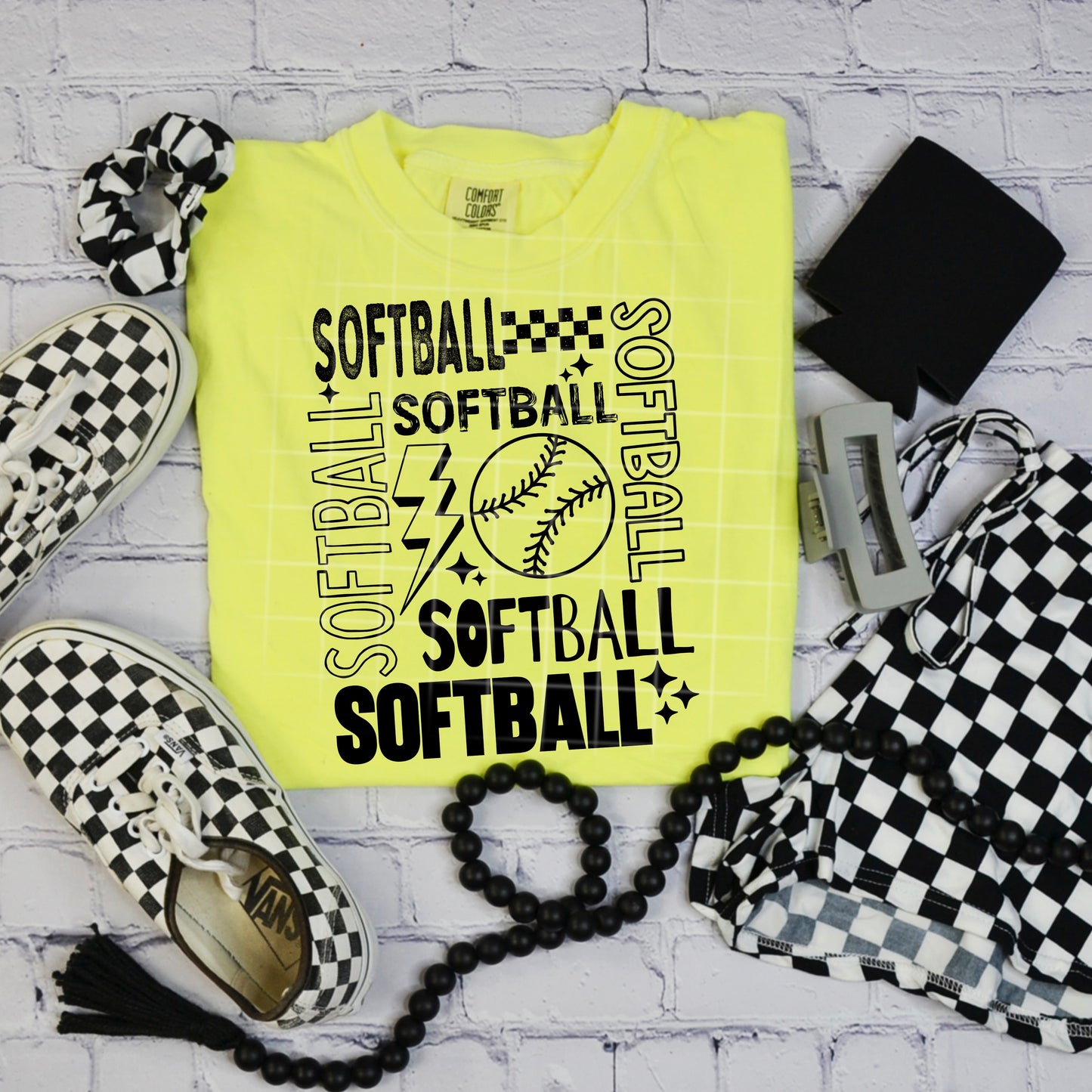 Softball Typography Graphic Tee | Trendy Softball Shirt | Game Day Unisex T-Shirt | Softball Lover Gift | Sports Fan Apparel