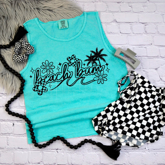 Beach Bum Retro Floral Tank