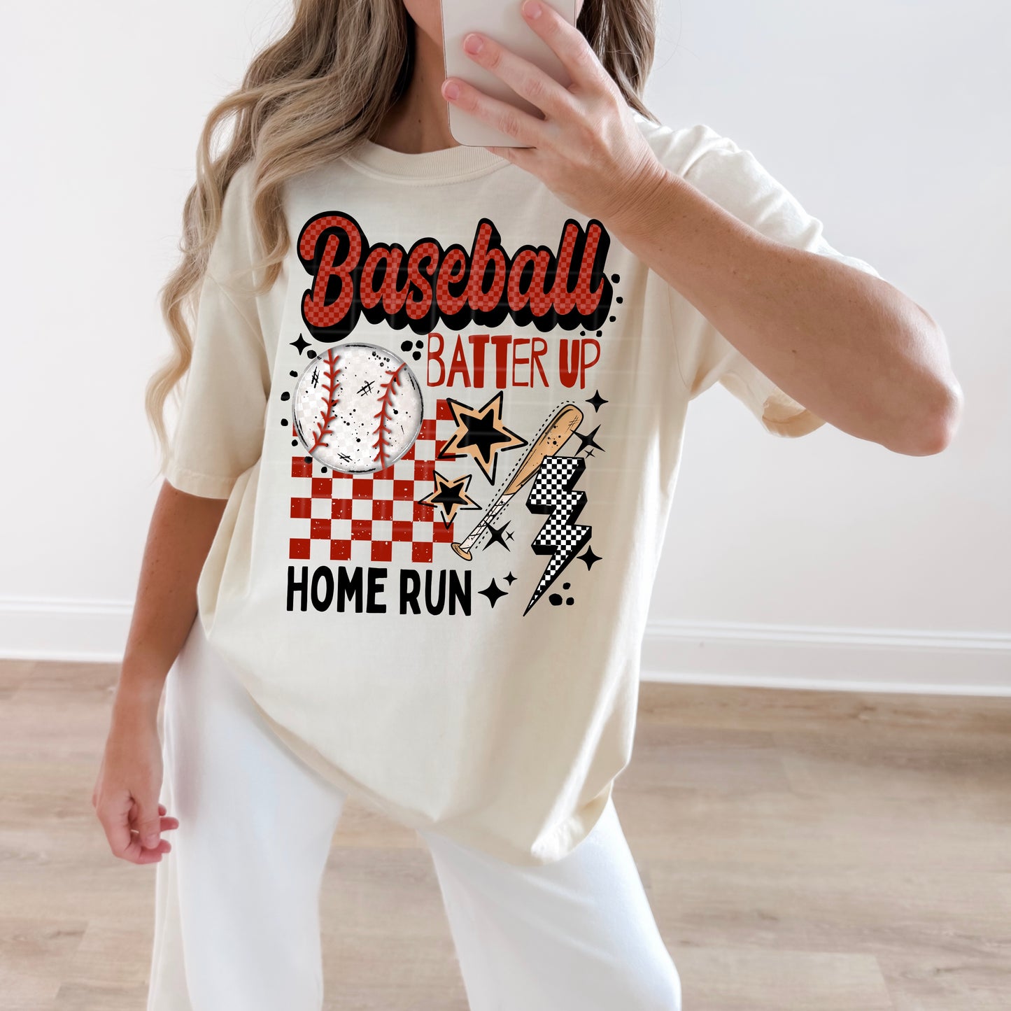 Baseball Batter Up Home Run Graphic Tee | Baseball Game Day Shirt | Baseball Mom Tee | Sports Fan Unisex T-Shirt