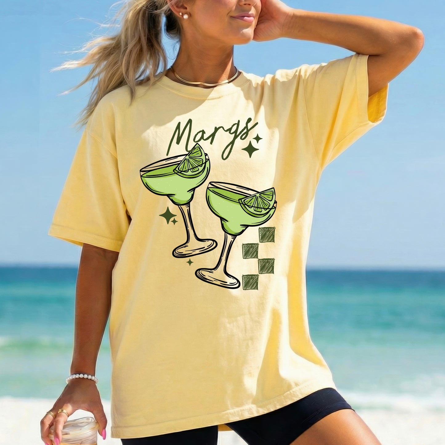 Margs Margarita Shirt | Margarita Lover Graphic Tee | Girls Trip Vacation Shirt | Beach Cocktail T-Shirt | Summer Drinking Tee | Cinco de Mayo Shirt | Unisex Comfort Colors Tee