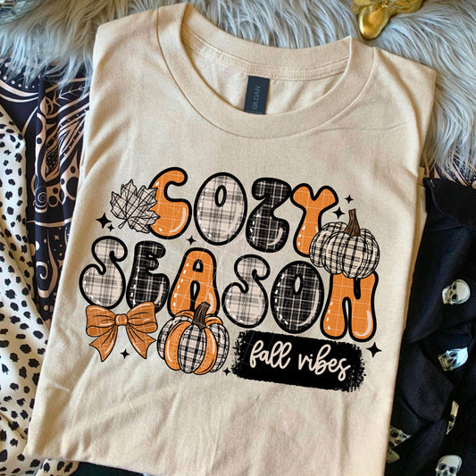 Cozy Season Fall Vibes Graphic Tee