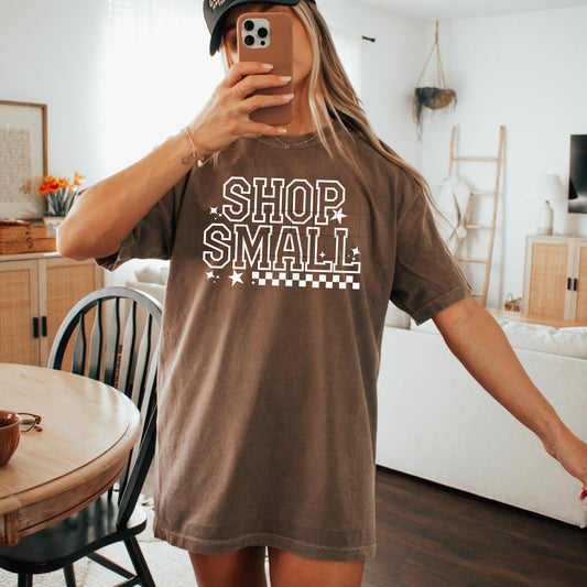 Shop Small Graphic Tee Brown