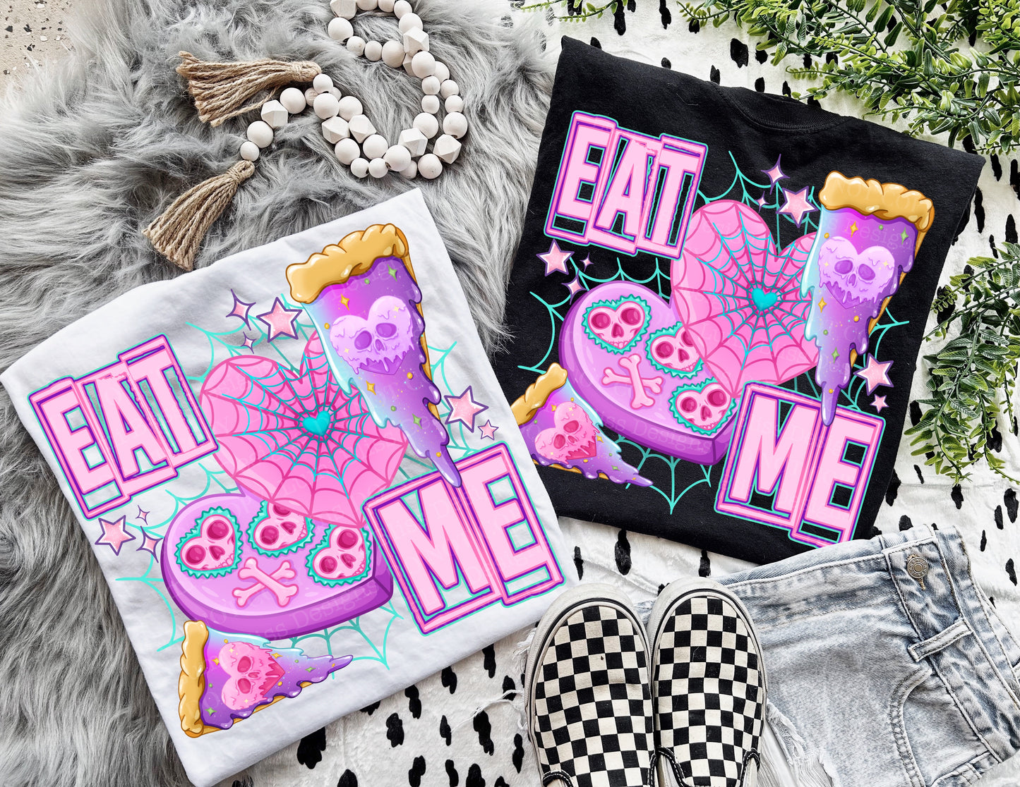 🍕🖤 Eat Me Spooky Valentine Graphic Tee – Unisex Shirt