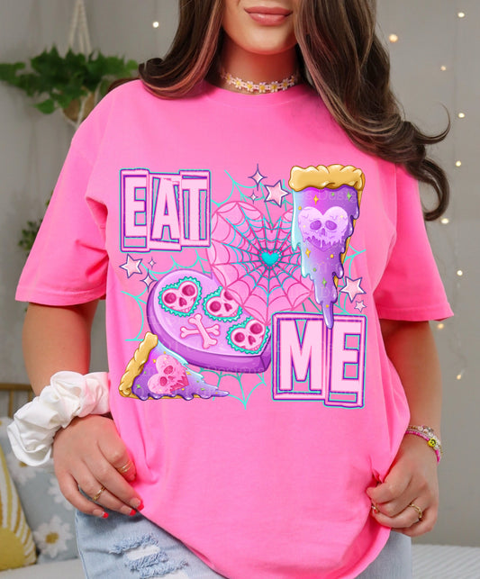 🍕🖤 Eat Me Spooky Valentine Graphic Tee – Unisex Shirt