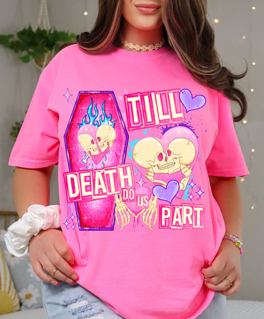 💀💖 Till Death Do Us Part – Spooky Valentine Graphic Tee