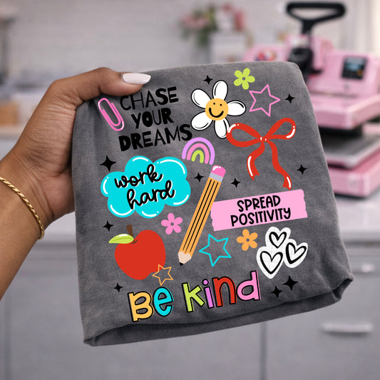 Be Kind Inspirational Graphic Tee | Teacher Appreciation Shirt | Positive Motivation T-Shirt ✨