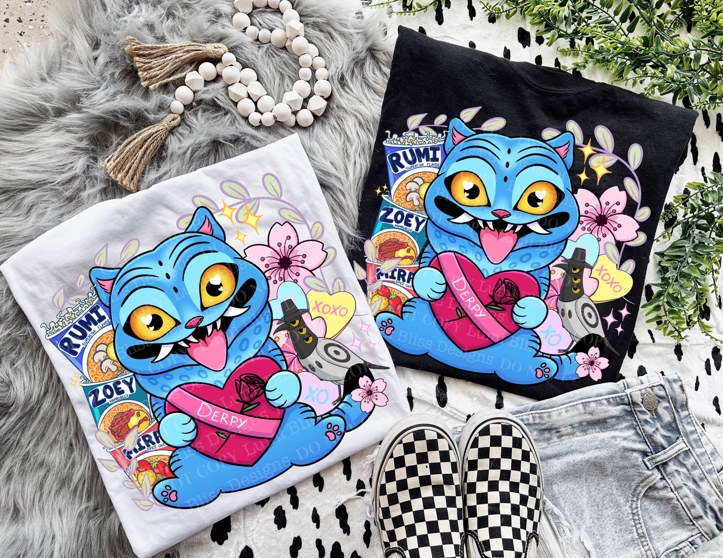 💙 Cute Monster Valentine Tee – Unisex Graphic Shirt
