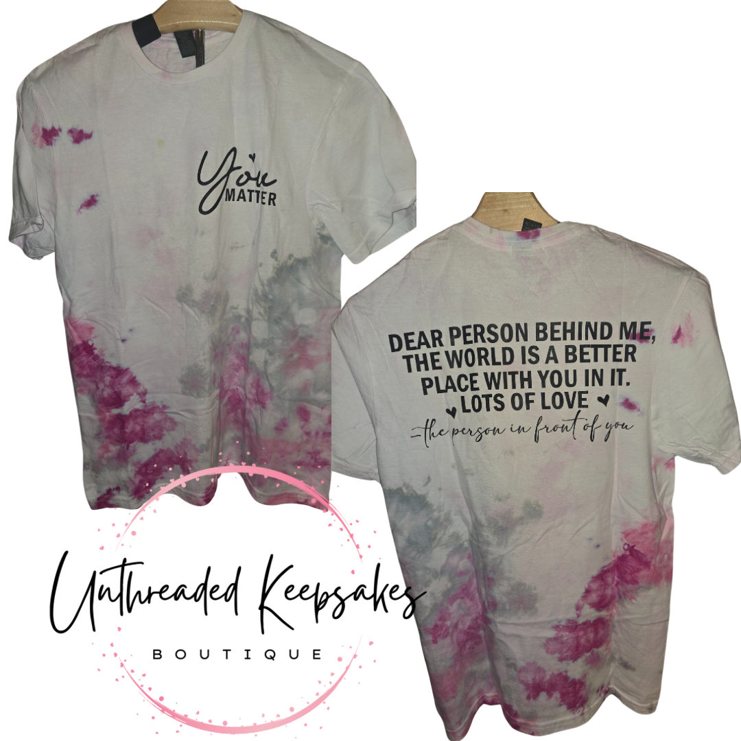 You Matter Ice Tie Dye Graphic T-shirt