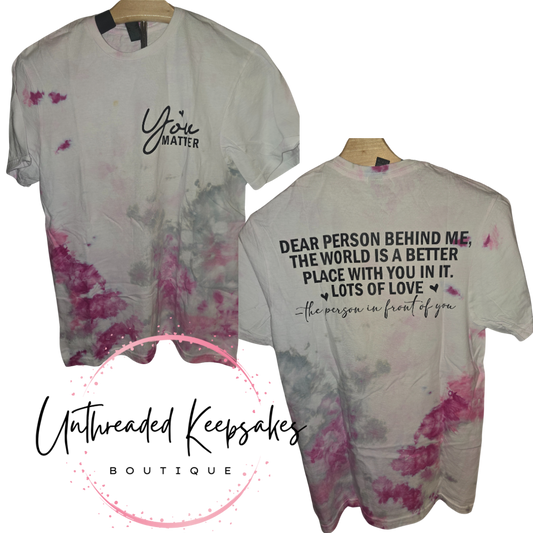 You Matter Ice Tie Dye Graphic T-shirt