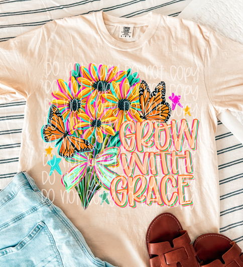 Grow with Grace Unisex Graphic Tee 🌸✨