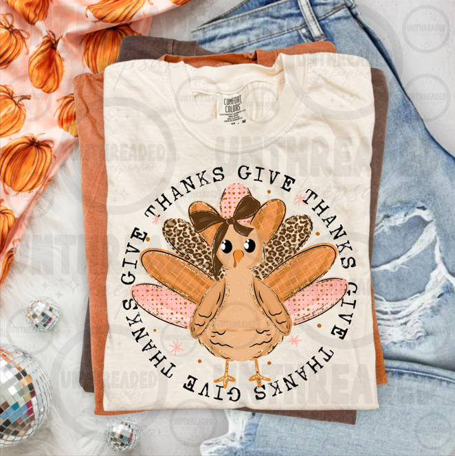Give Thanks Turkey T-Shirt