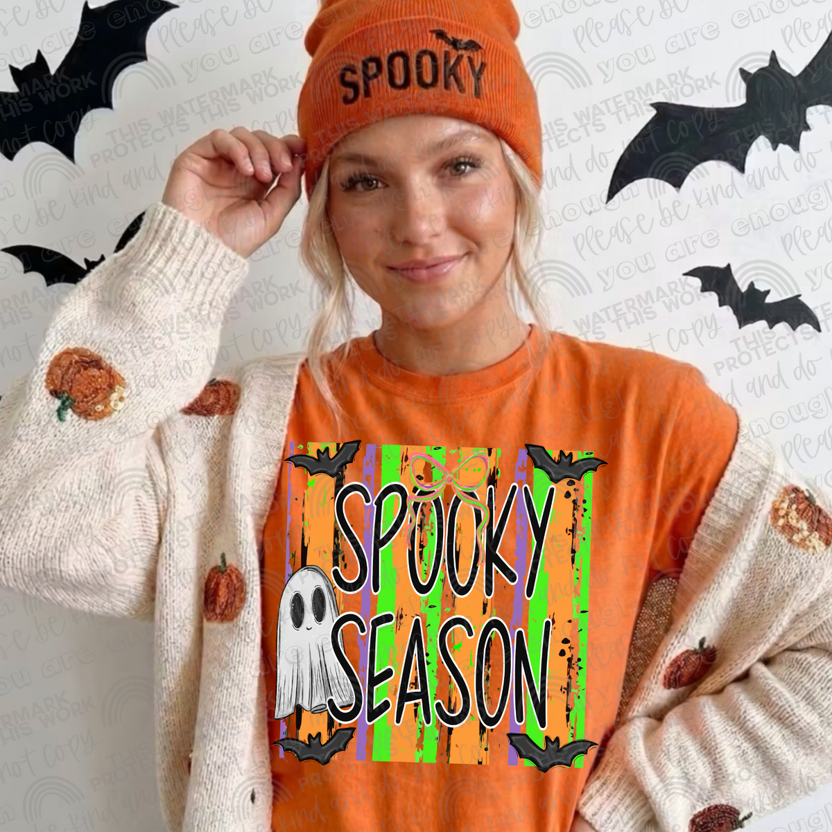 Spooky Season Halloween graphic apparel mockup