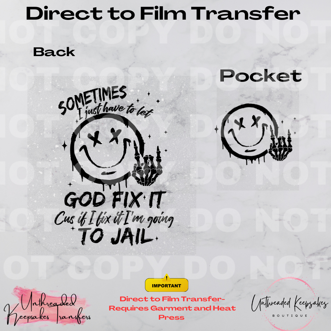 Sometimes You Just Have to Let Go With Pocket Direct To Film Transfer